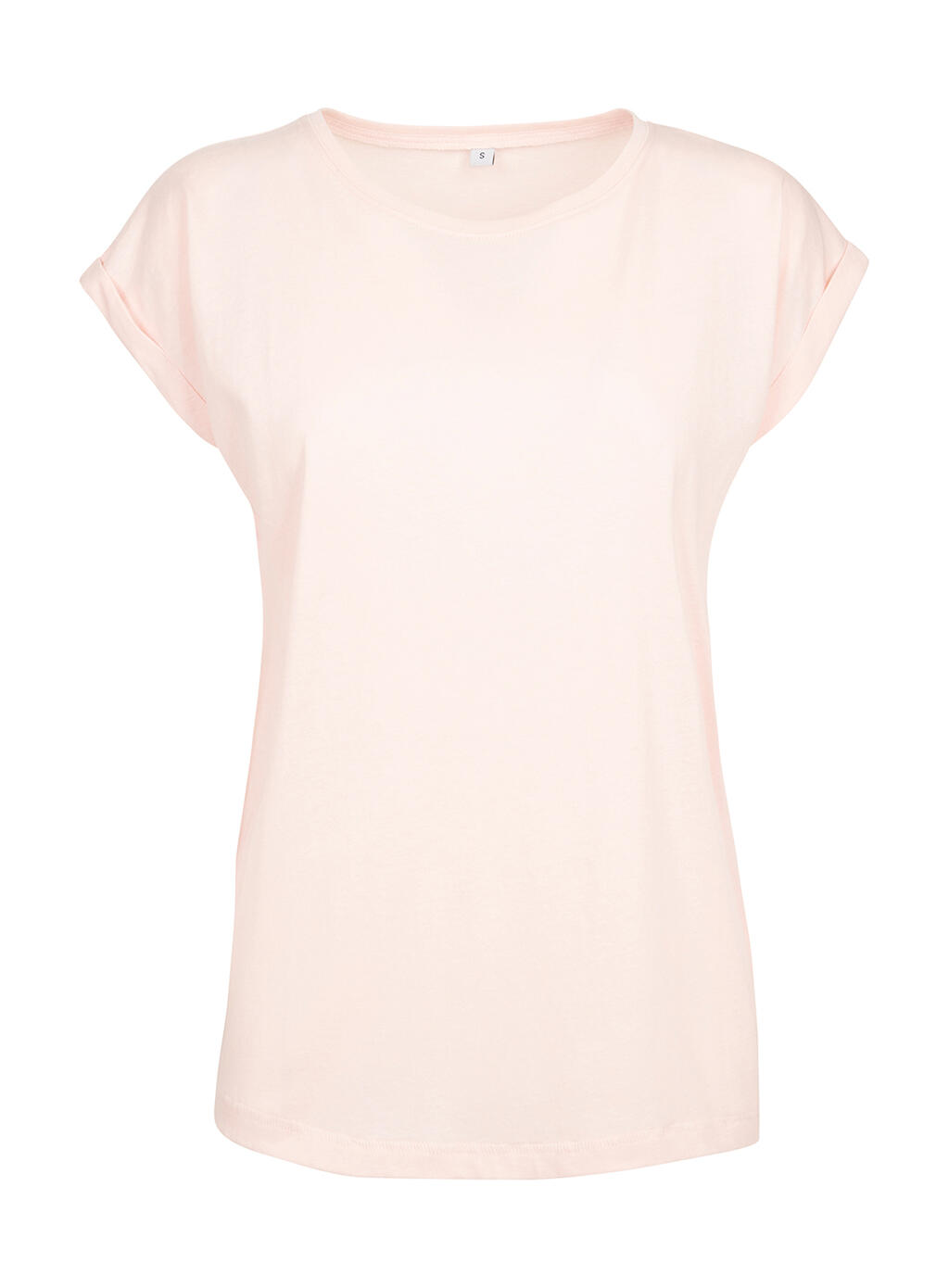 Ladies Extended Shoulder Tee Pink