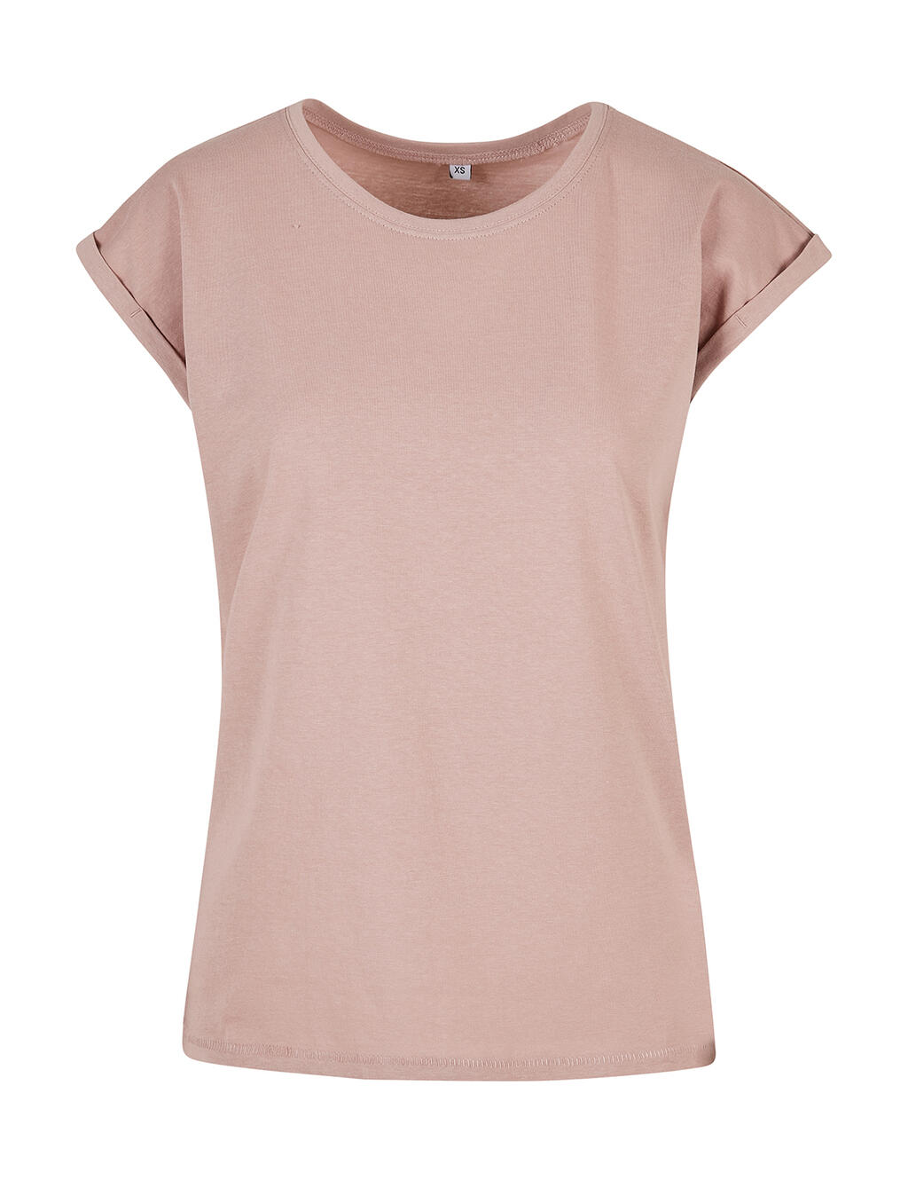 Ladies Extended Shoulder Tee Dusk Rose
