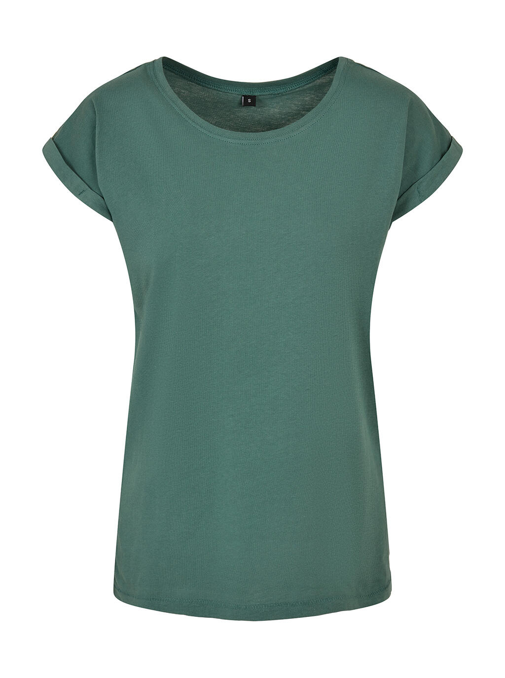 Ladies Extended Shoulder Tee Pale Leaf