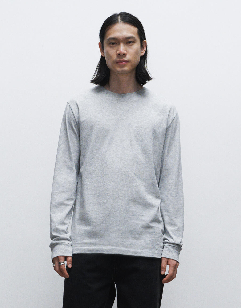 True Blanks Mens Regular Long Sleeve Tee