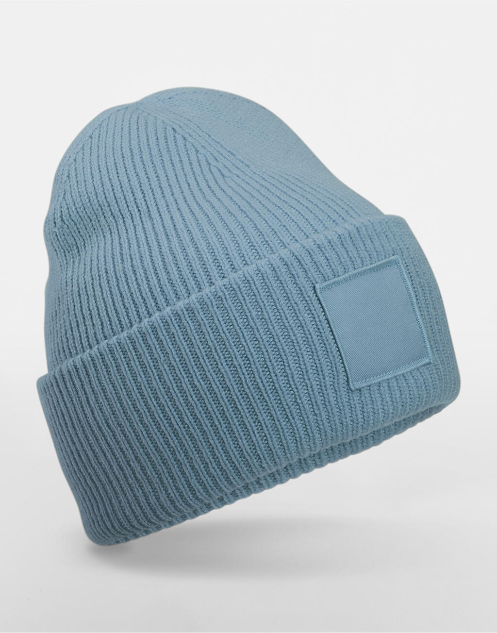 Gorro con Parche Tonal Dusty Blue