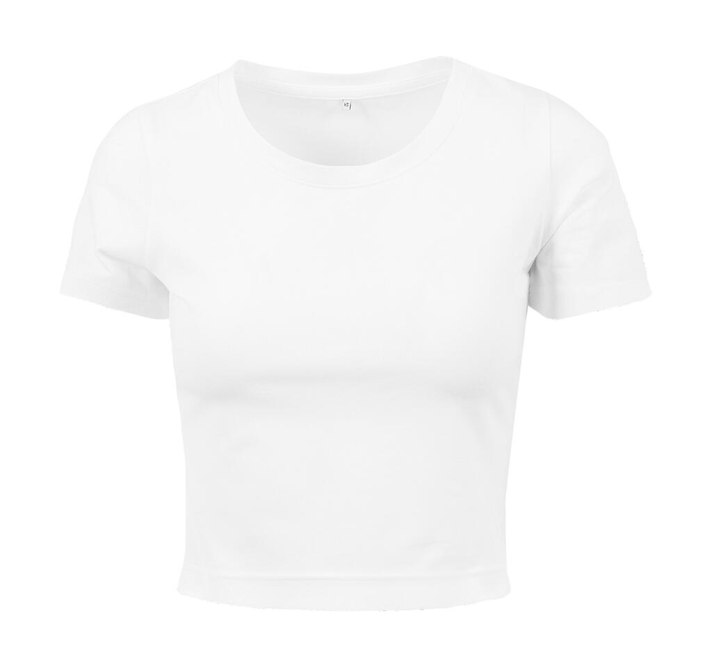 Ladies Cropped Tee White