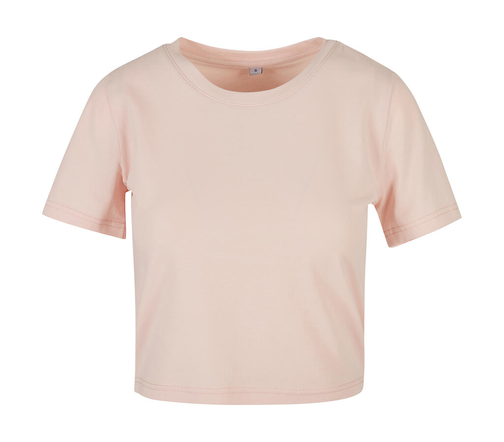Ladies Cropped Tee Pink