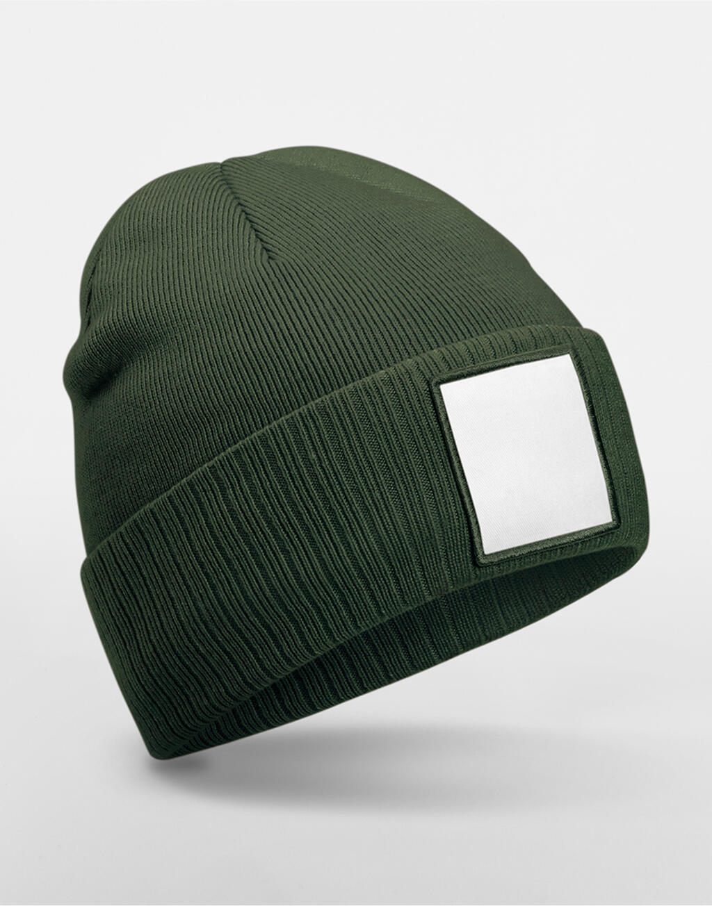 Gorro con Parche Olive Green/White
