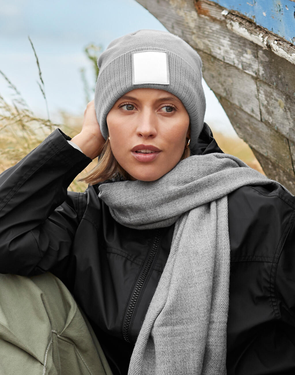  Beechfield Gorro con Parcheotro