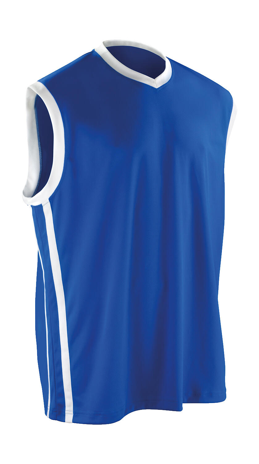 Camiseta baloncesto Basketball Quick Dry Royal/White