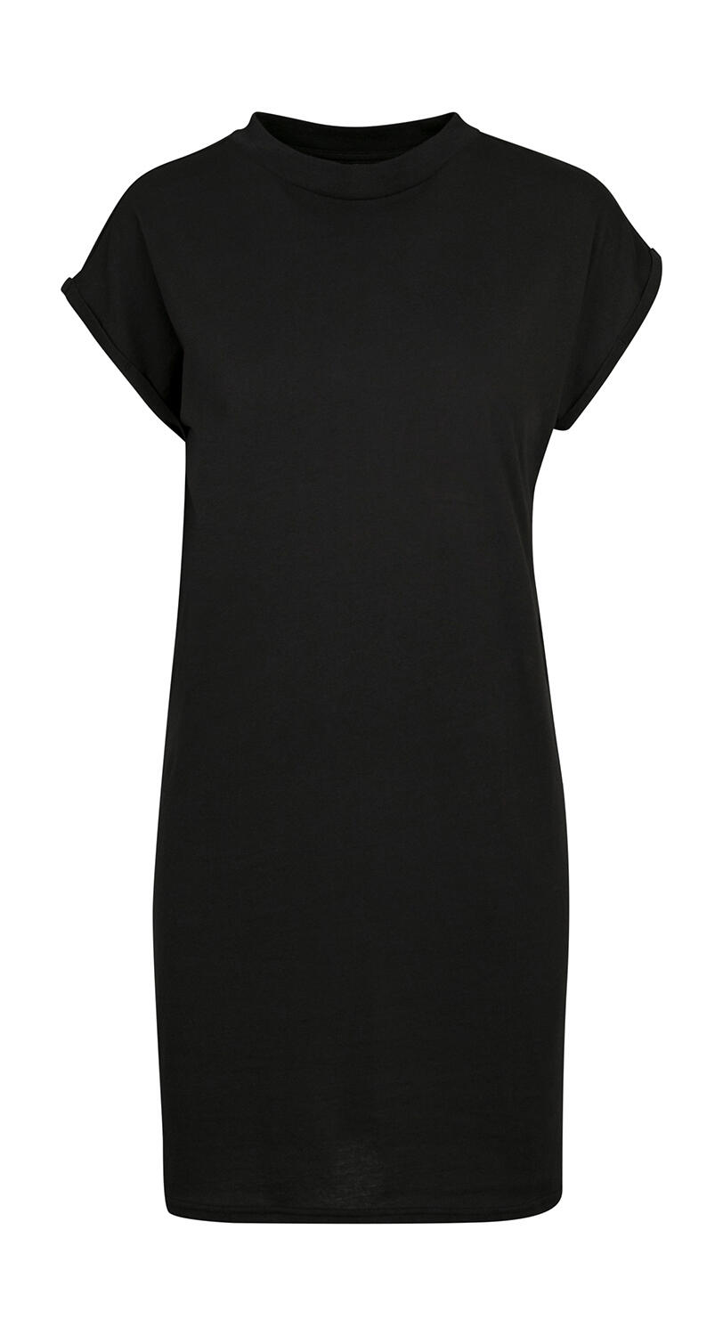 Ladies Turtle Extended Shoulder Dress Black
