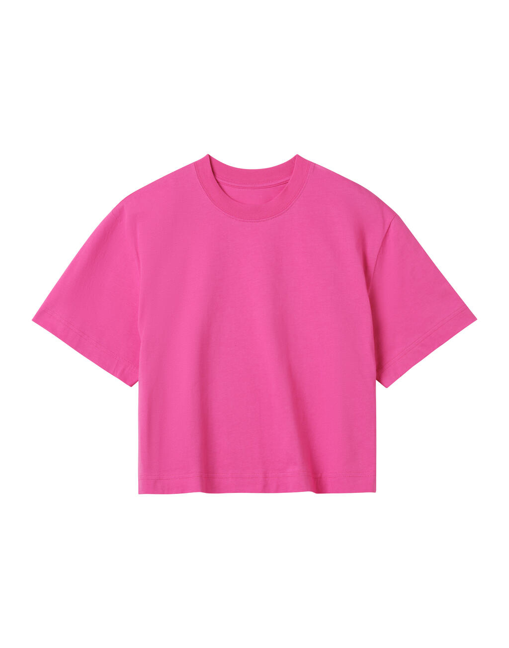 Womens Crop Top Hyper Pink