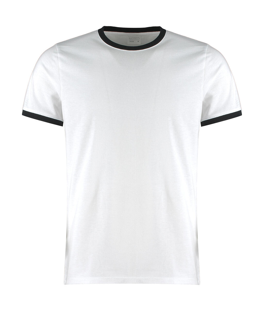 Camiseta Fashion Fit Ringer  White/Black
