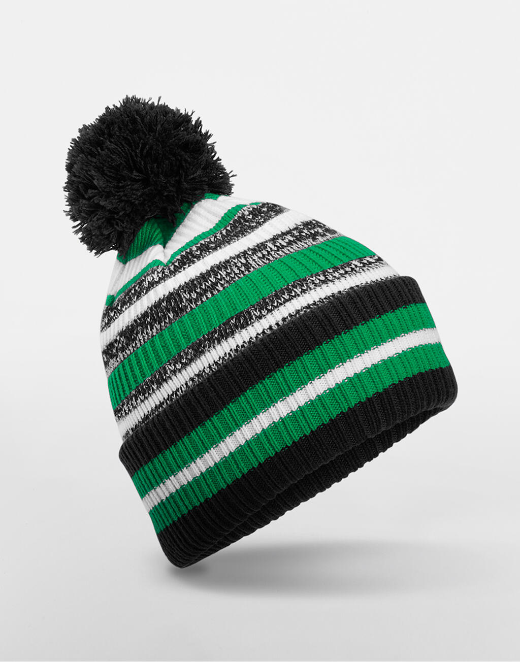 Gorro Multi-Sport Black/Kelly Green/White