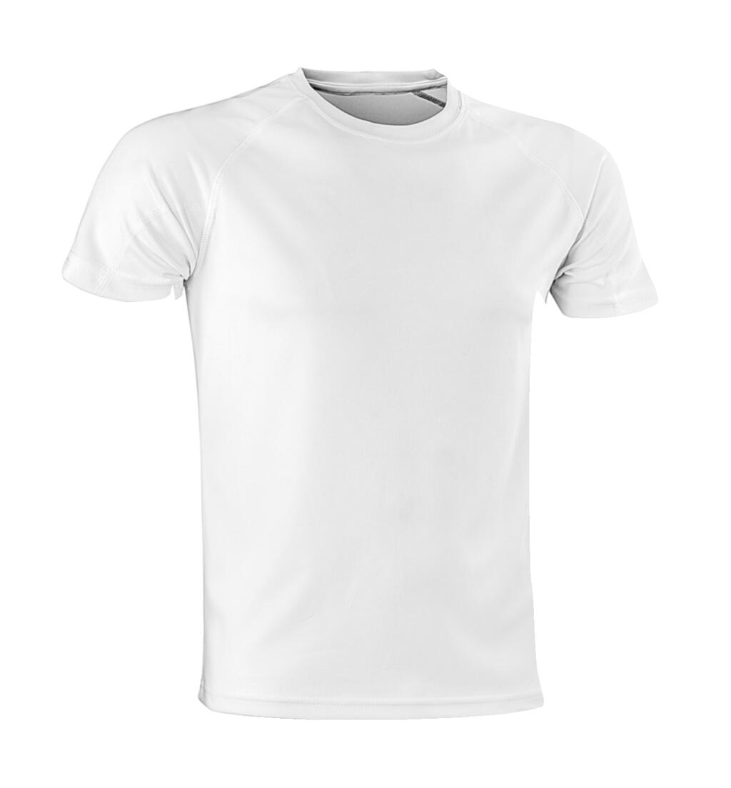 Camiseta unisex poliéster Aircool White