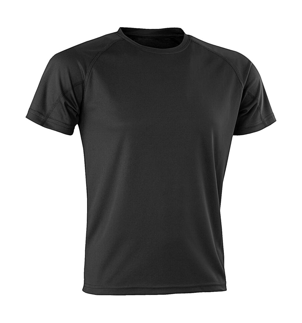 Camiseta unisex poliéster Aircool Black