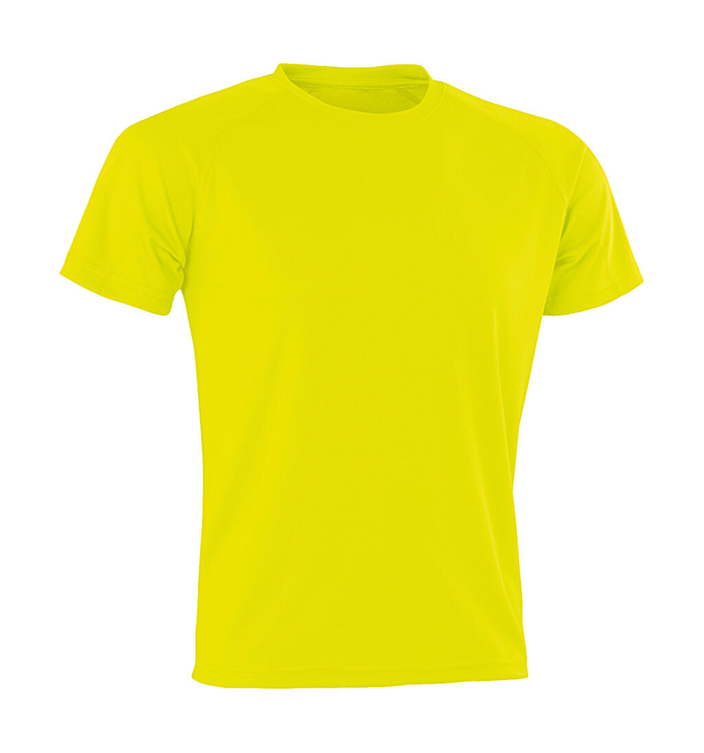 Camiseta unisex poliéster Aircool Fluorescent Yellow