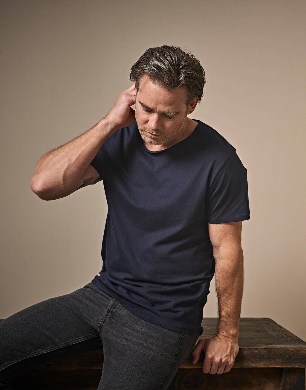  Tee Jays Camiseta Raw hombreotro