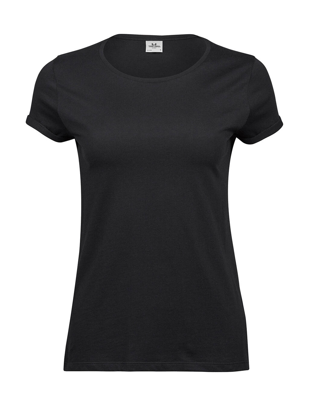 Camiseta Roll-Up mujer Black