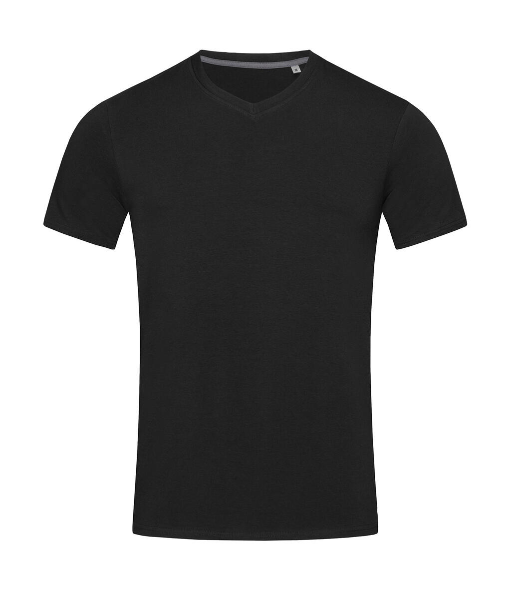 Stretch-T V-neck for men Black Opal