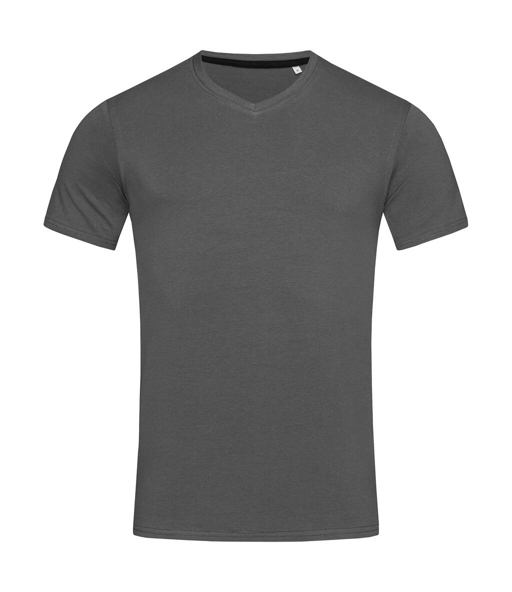Stretch-T V-neck for men Slate Grey
