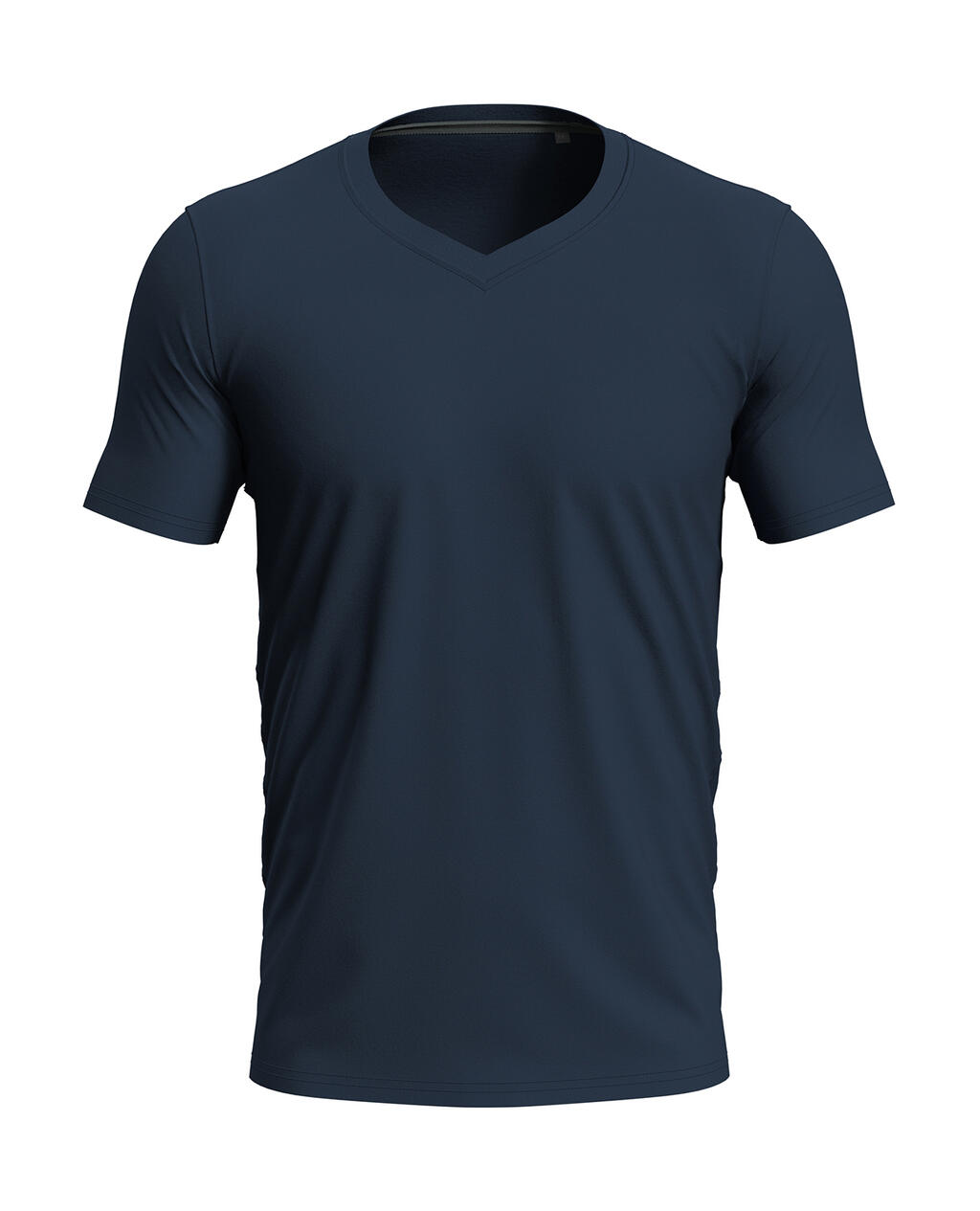 Stretch-T V-neck for men Blue Midnight