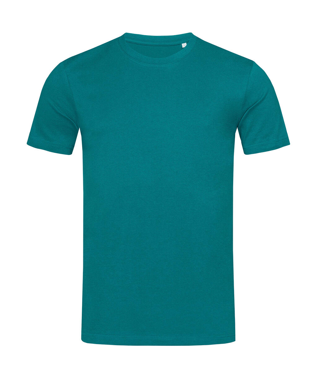 Camiseta orgánica James cuello redondo hombre  Pacific Blue