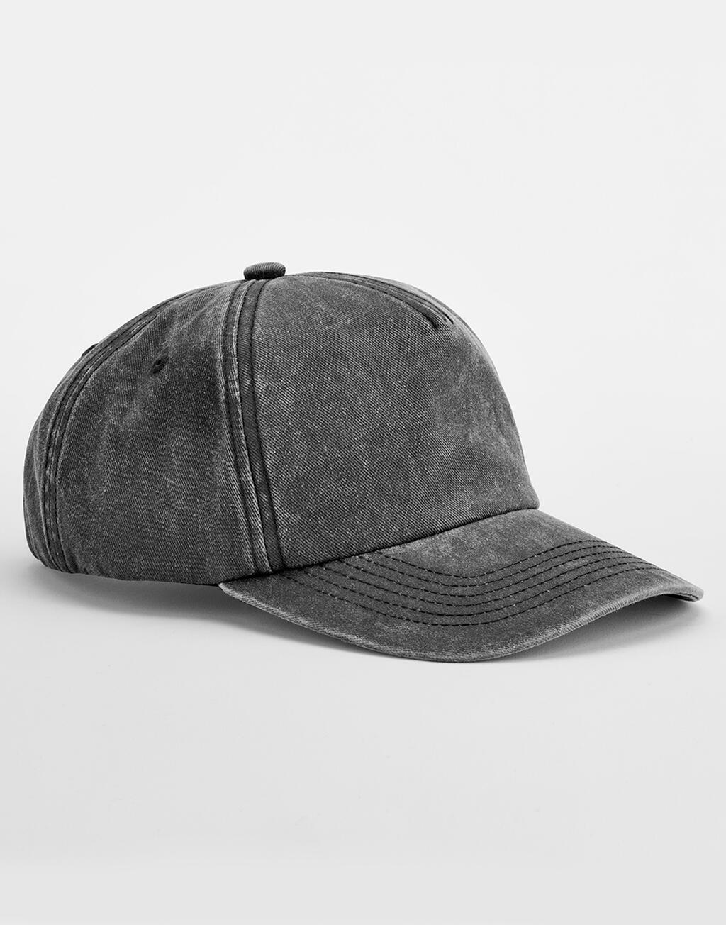 Gorra Vintage Relaxed de 5 paneles Vintage Black