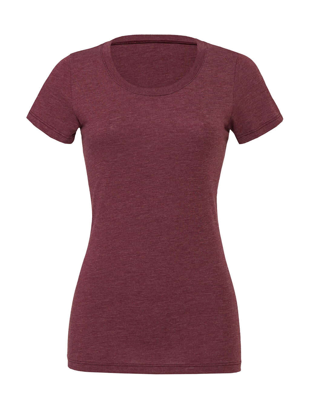 Camiseta Triblend mujer 135 gr Maroon Triblend