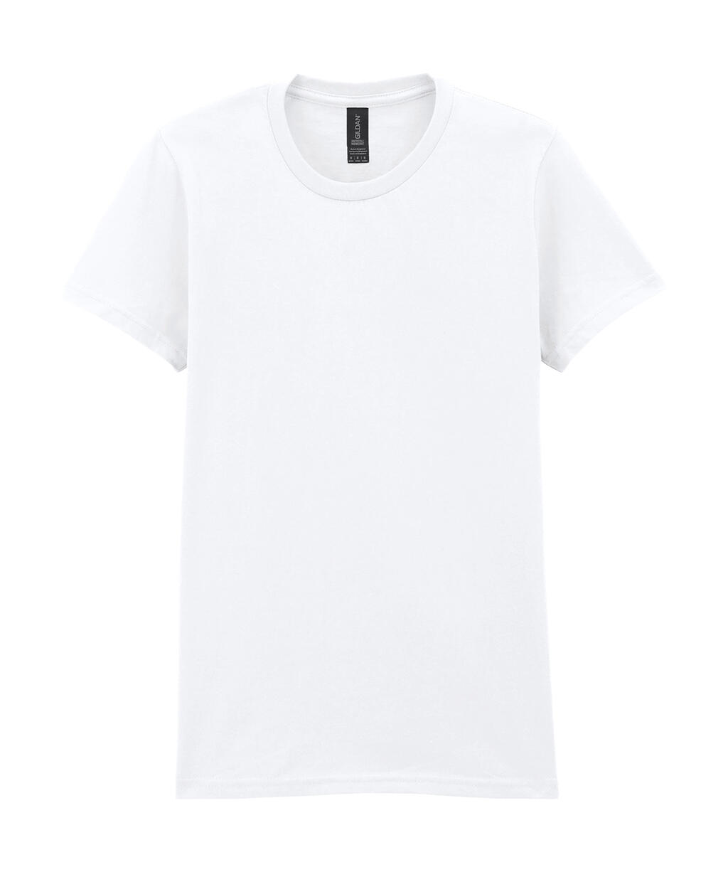 Camiseta Softstyle peso medio mujer White