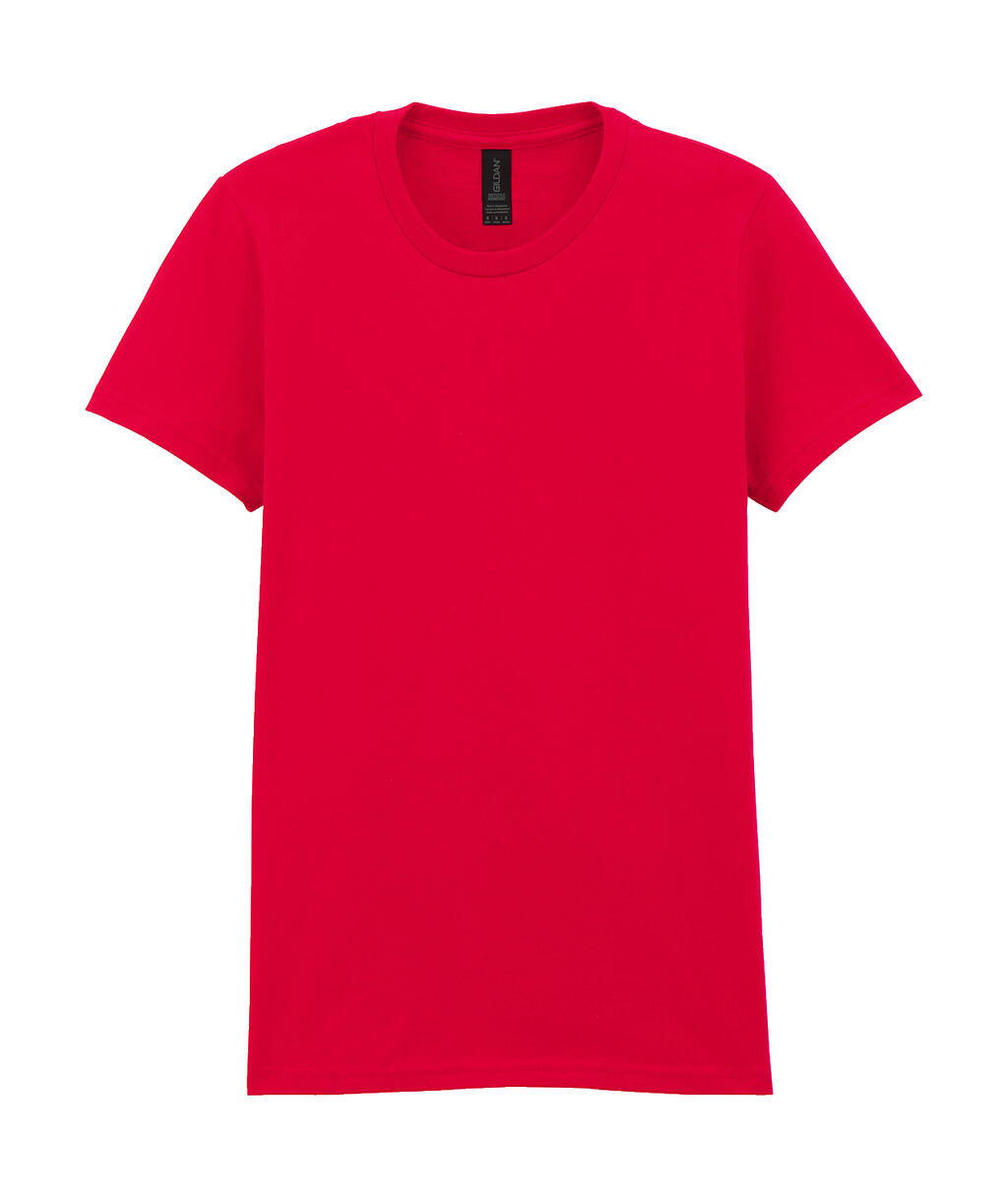 Camiseta Softstyle peso medio mujer Red