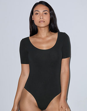 Body mujer cuello barco American Apparel