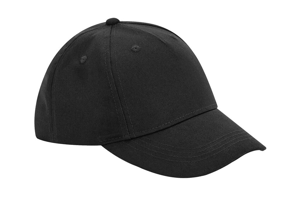 Gorra Orgánica 5 paneles Junior Black