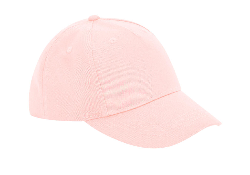 Gorra Orgánica 5 paneles Junior Powder Pink