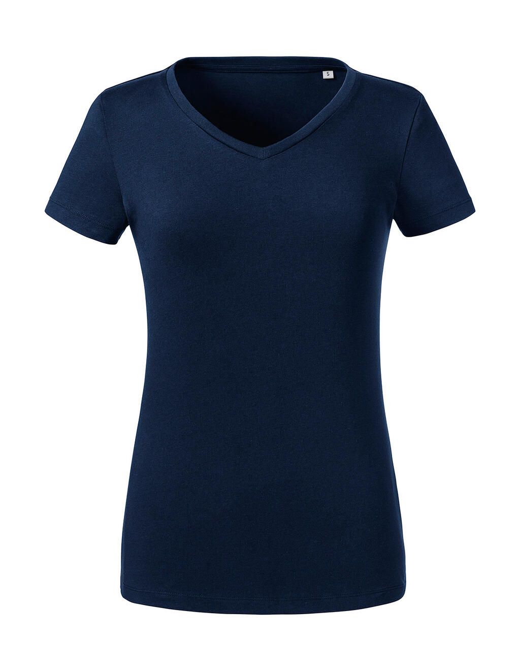 Camiseta orgánica Pure cuello V mujer French Navy