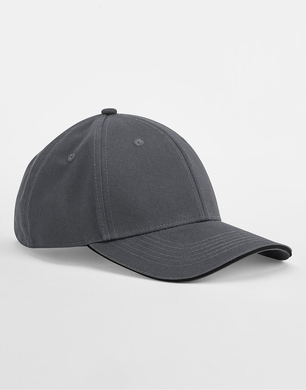 Gorra.EarthAware® Clas. Algodón org. Sandwich P. Graphite Grey/Black