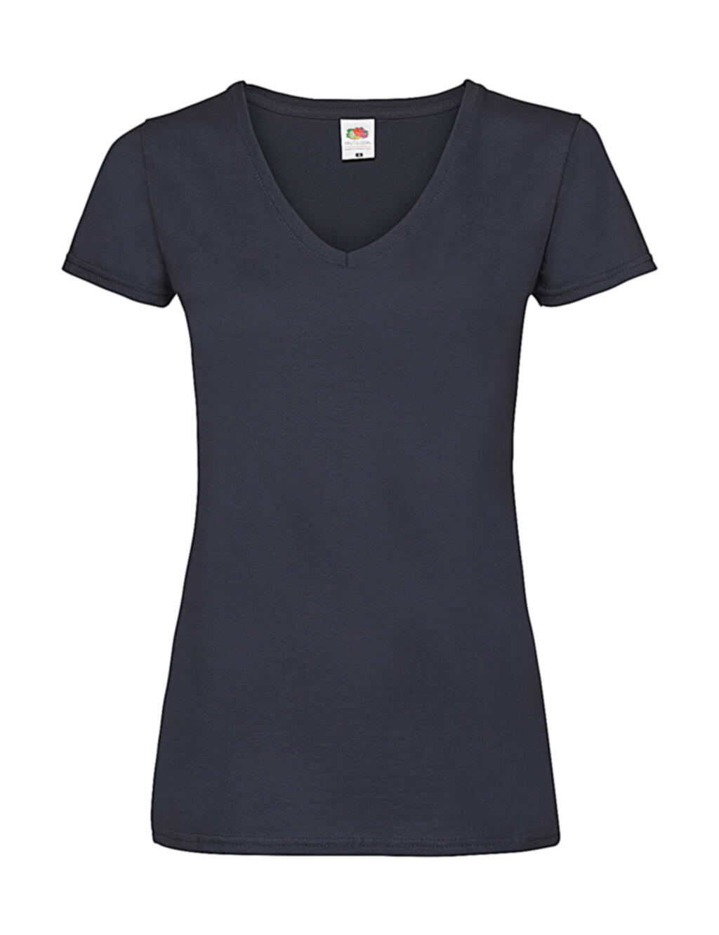 Camiseta cuello V Valueweight corte femenino Deep Navy