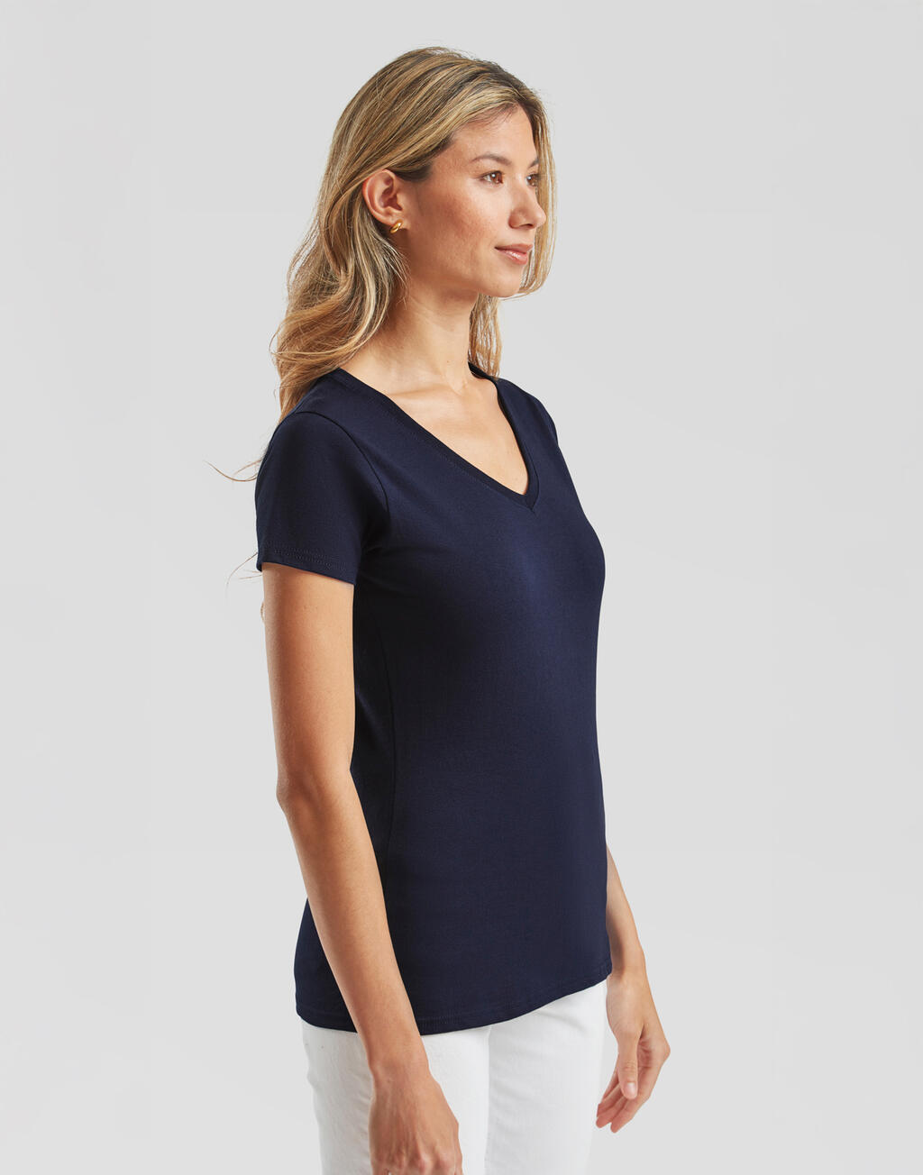  Fruit of the Loom Camiseta cuello V Valueweight corte femeninootro