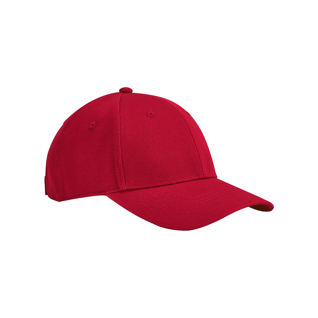 Gorra EarthAware® Junior Clas. Algodón Org. 6Panel Classic Red