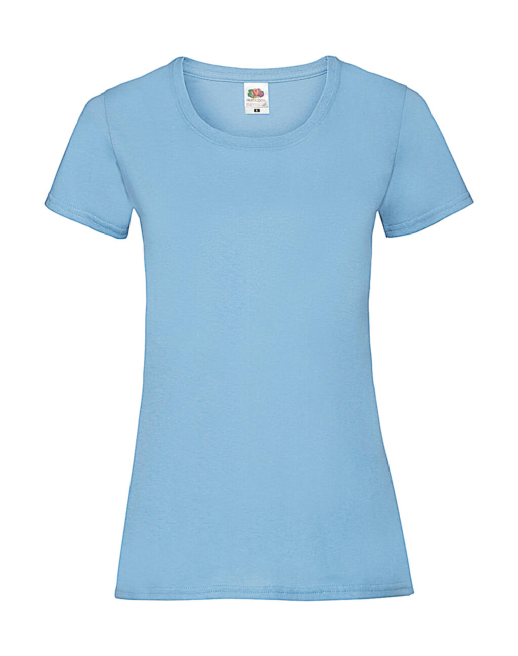 Camiseta Valueweight corte femenino Sky Blue
