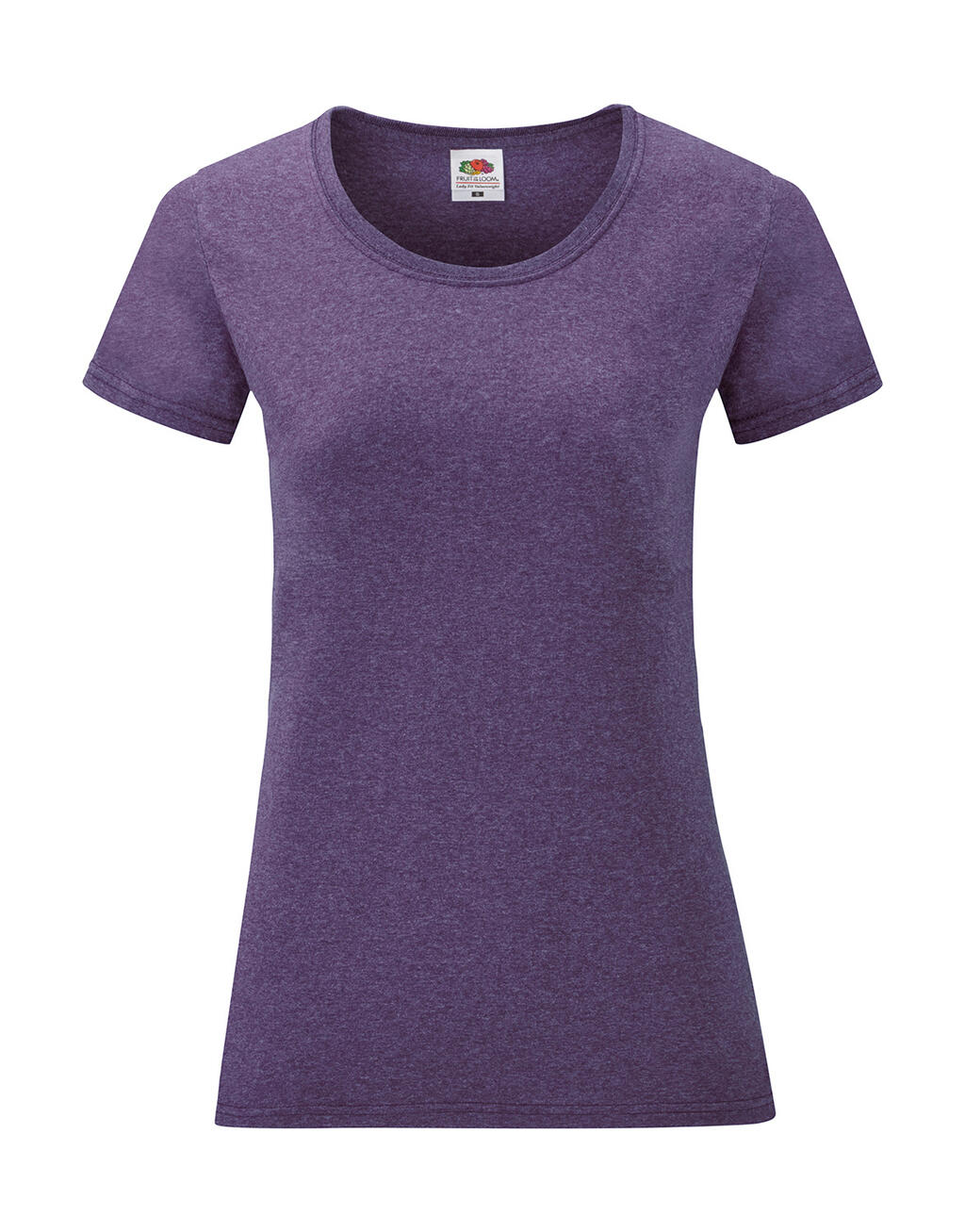 Camiseta Valueweight corte femenino Heather Purple