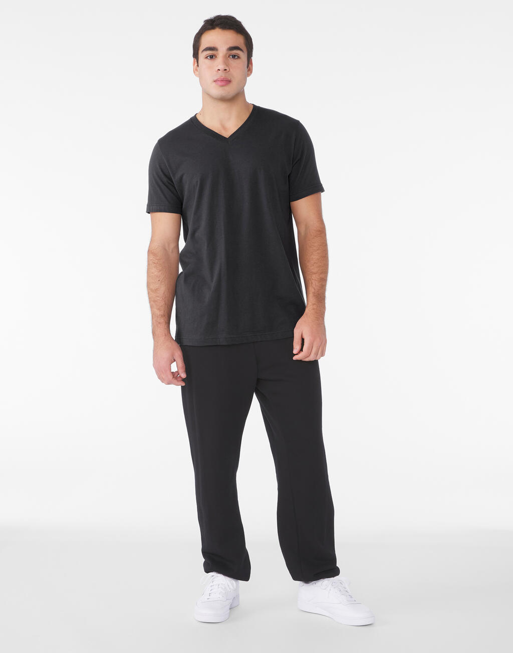  Bella Camiseta cuello V unisex de punto simpleotro