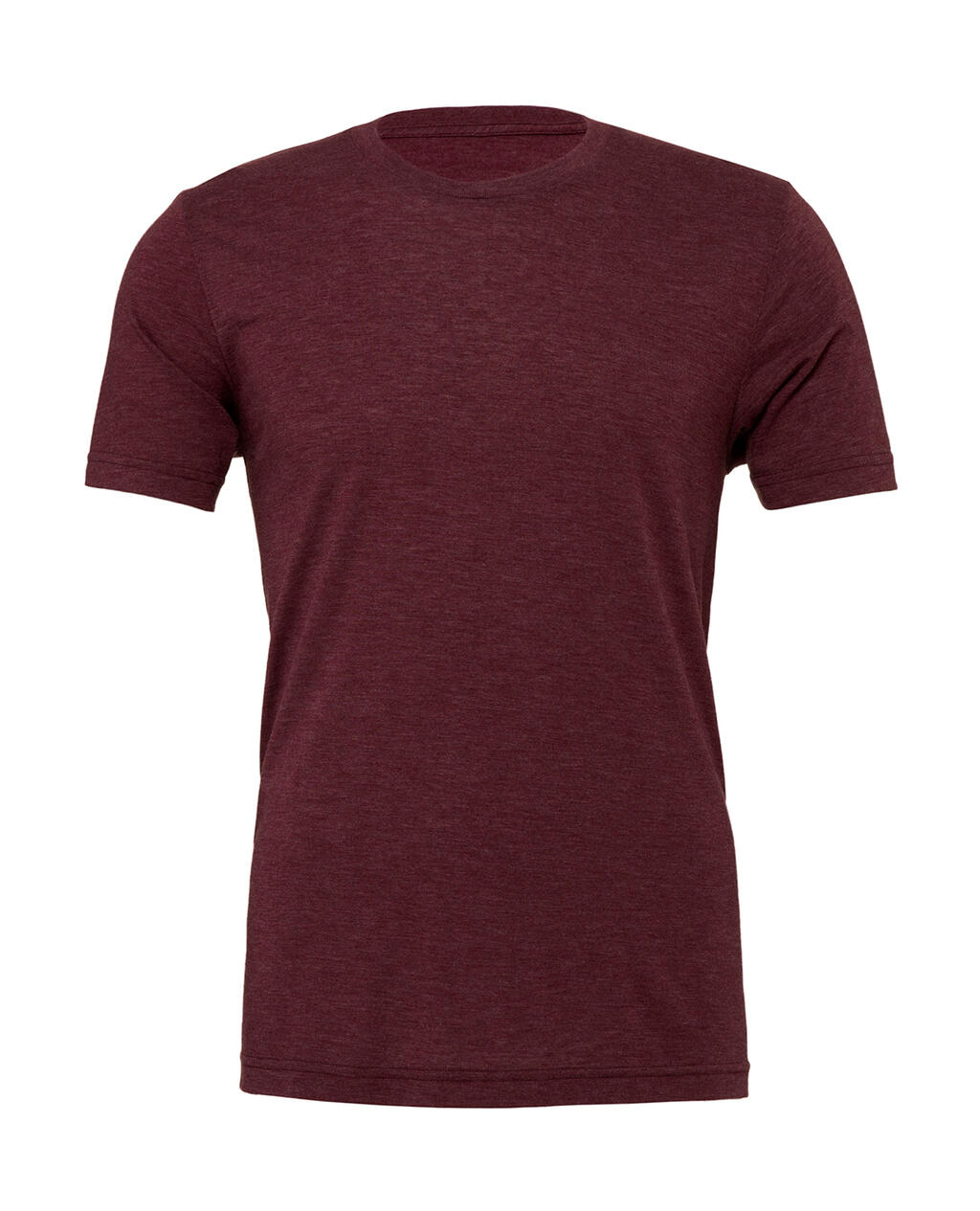 Camiseta triblend 135gr manga corta unisex Maroon Triblend