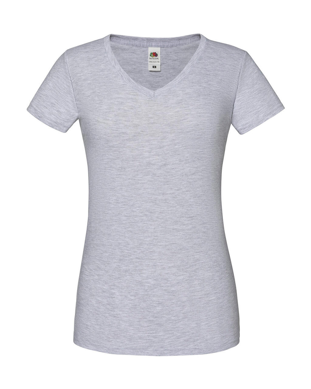 Camiseta Iconic cuello V 150 mujer Heather Grey