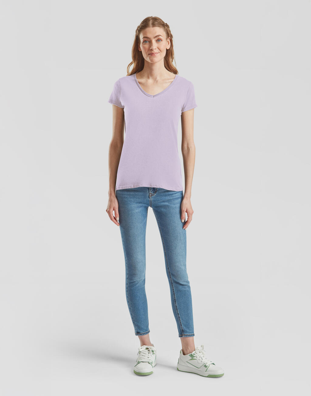  Fruit of the Loom Camiseta Iconic cuello V 150 mujerotro