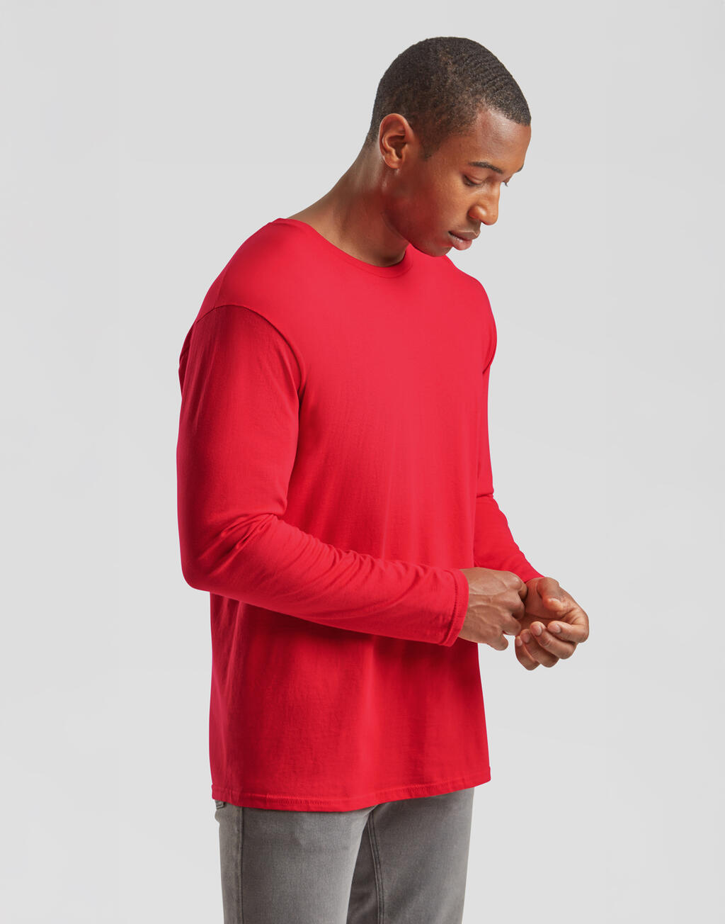  Fruit of the Loom Camiseta Iconic Classic 150 manga larga hombreotro