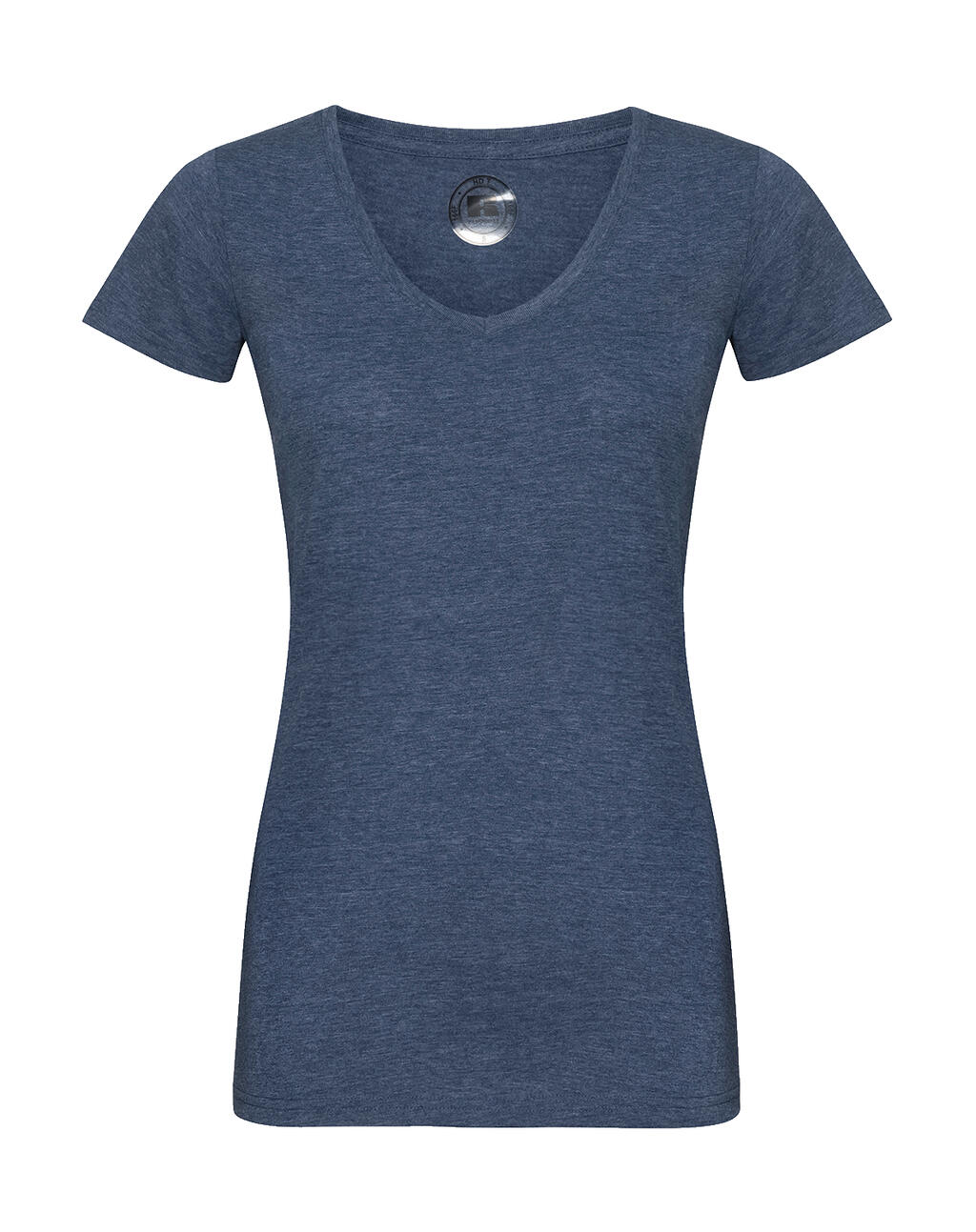 Camiseta HD cuello V mujer Bright Navy Marl
