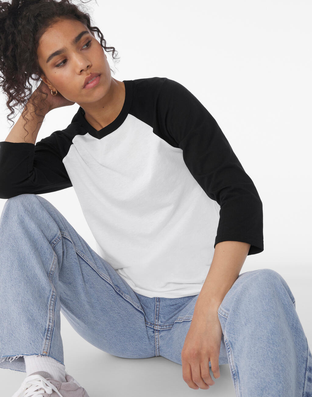  Bella Camiseta Baseball manga 3/4 unisexotro