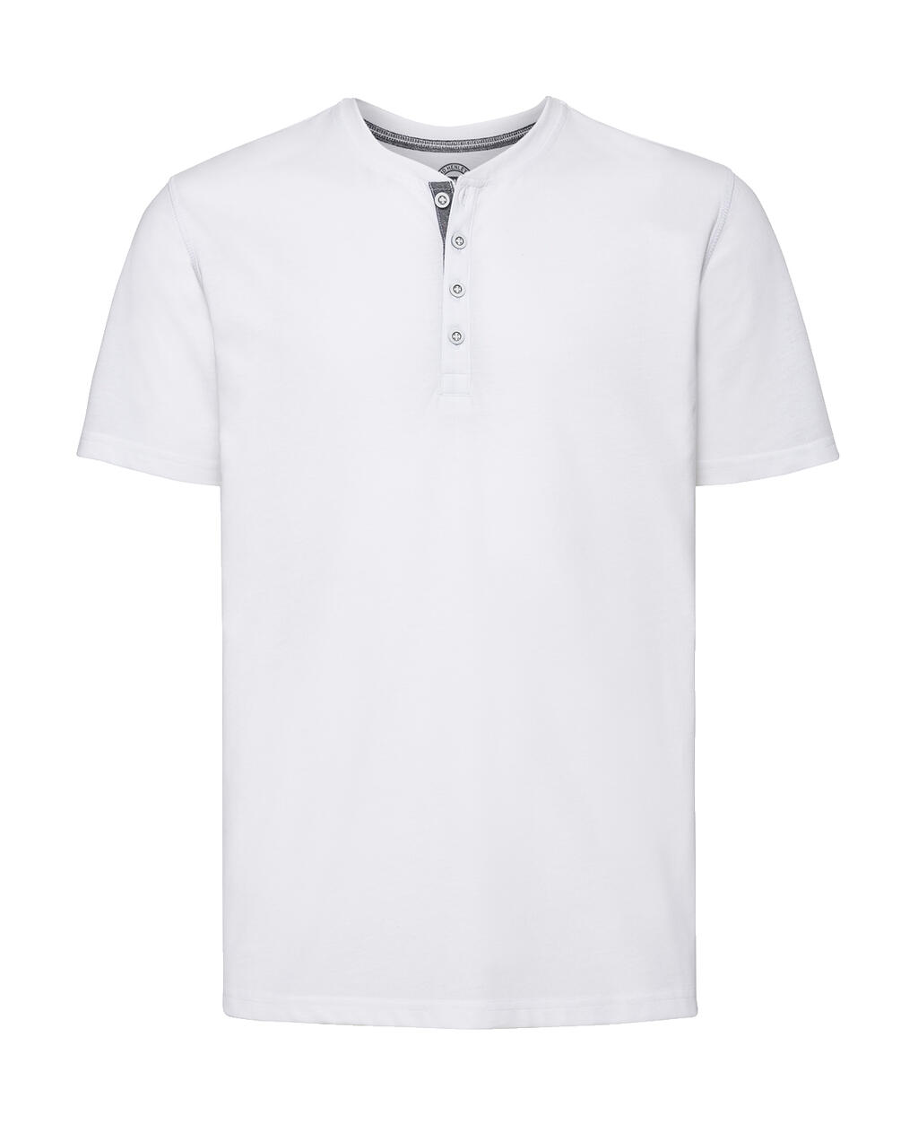 Camiseta Henley HD hombre White
