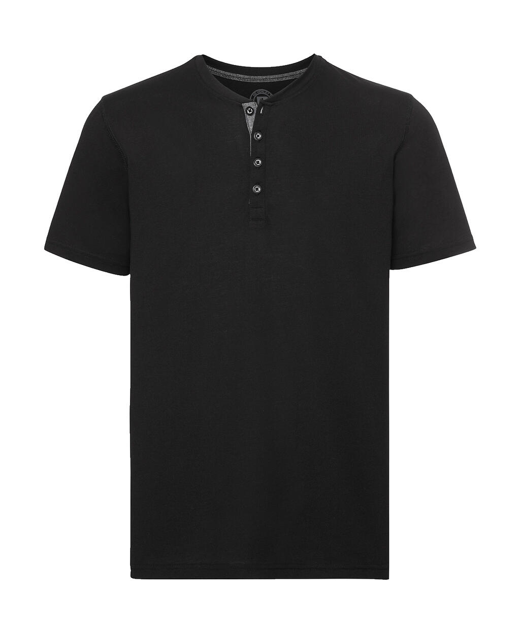 Camiseta Henley HD hombre Black