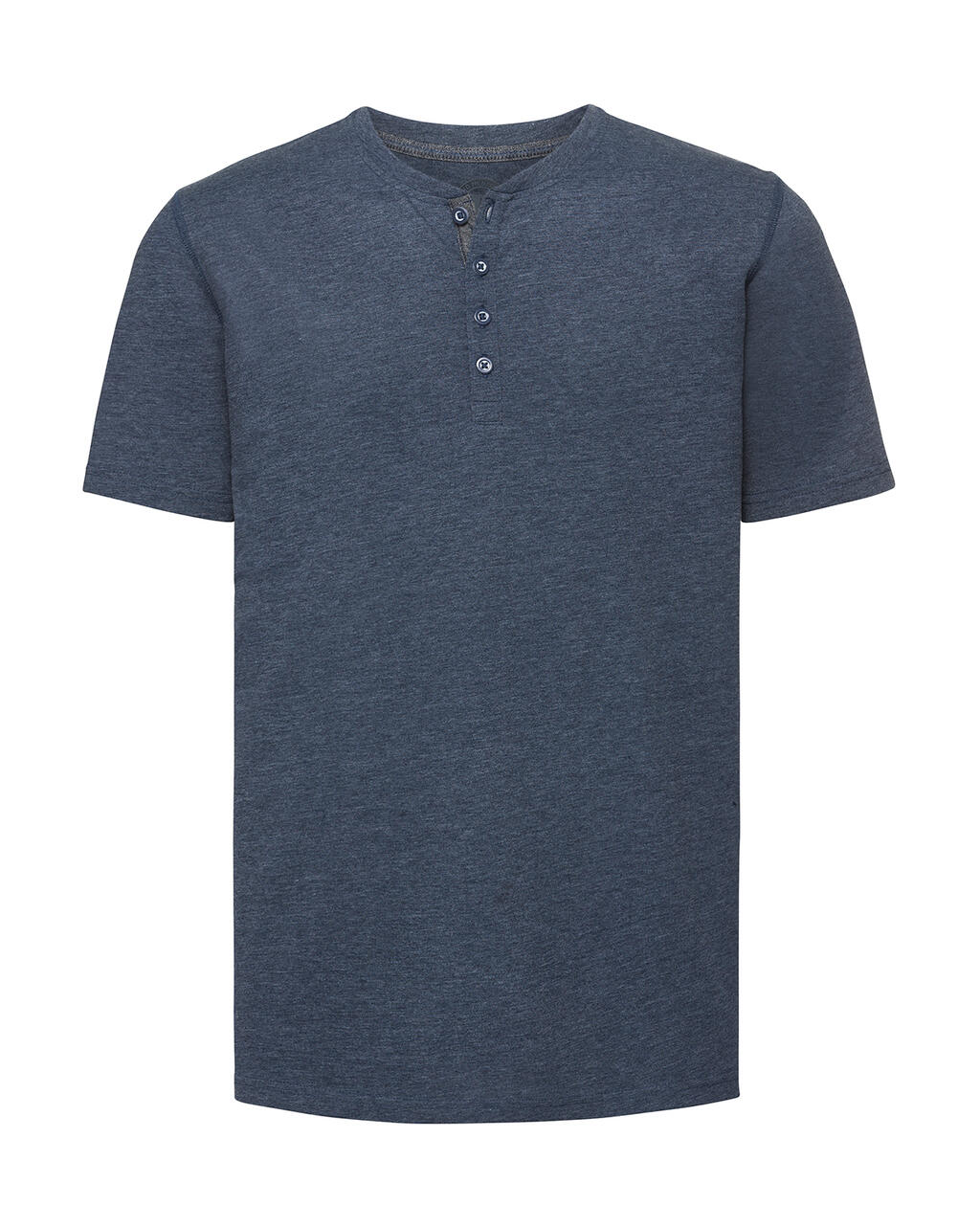 Camiseta Henley HD hombre Bright Navy Marl