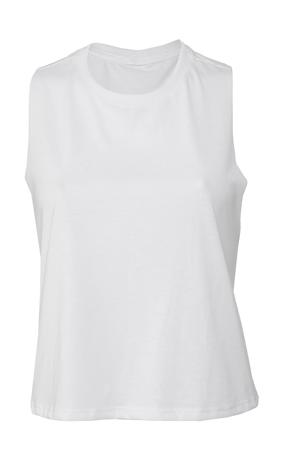 Camiseta mujer recortada Solid White Blend