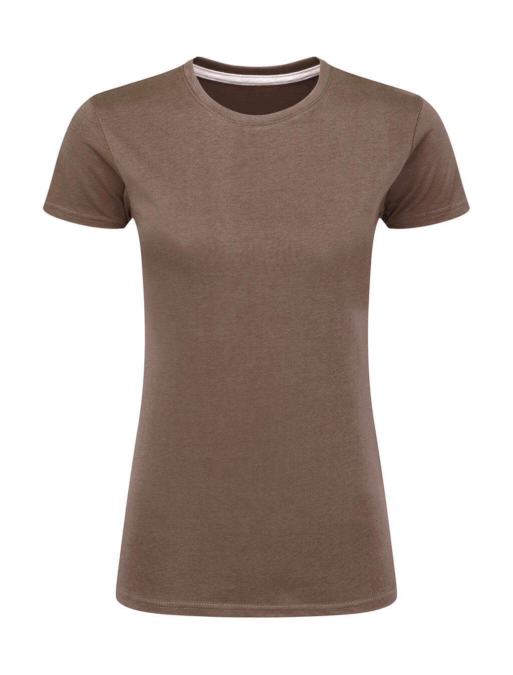 Camiseta mujer Perfect Print sin etiqueta Deep Taupe