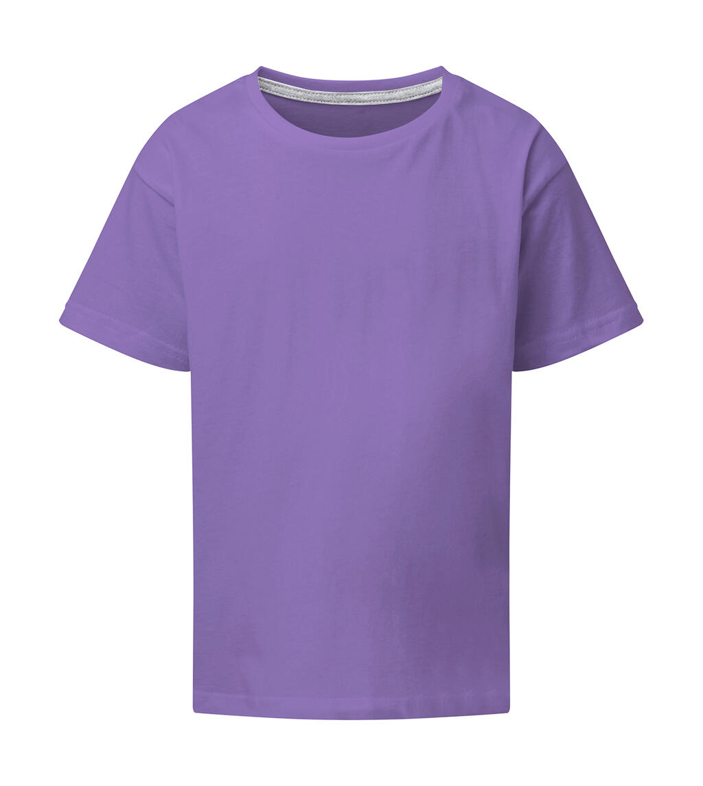 Camiseta niño Signature sin etiqueta Aster Purple